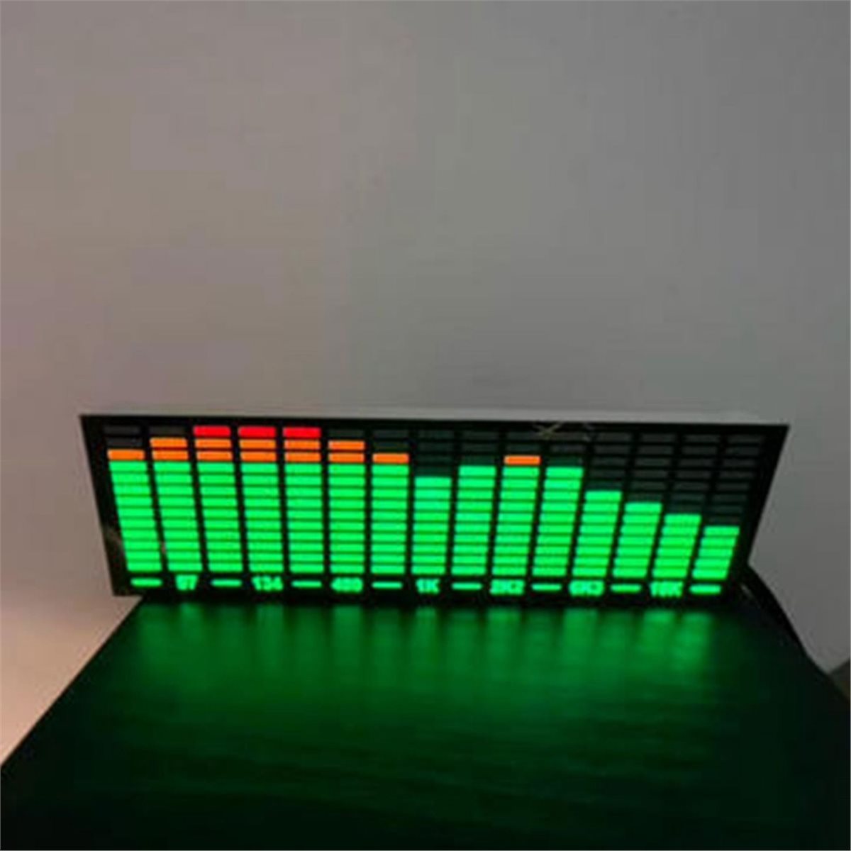 Audio Music Free - ミュージックスペクトラムLEDピックアップ、音声制御リズムアナライザー、ライトディスプレイ、オーディオレベルインジケーター、VUメーター、雰囲気ランプAに適合します。