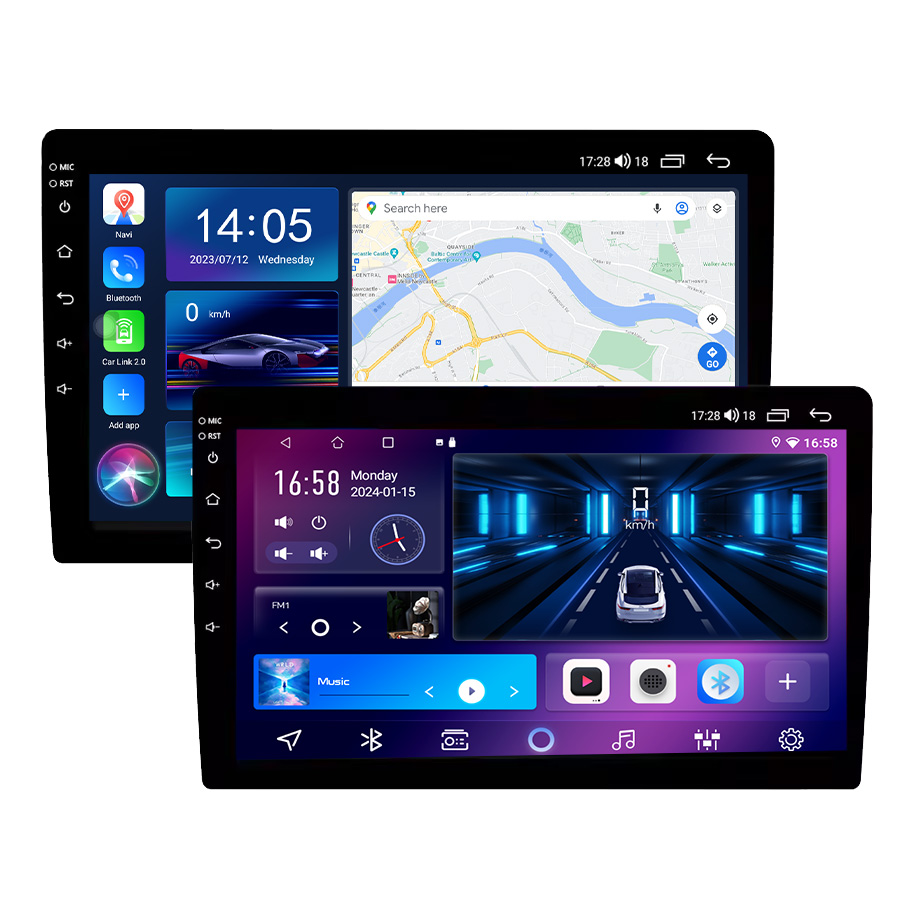 Audio & Music Xbox - デュアルディン7/9/10インチIPSタッチスクリーンAndroidカーDVDプレーヤー、ナビゲーション、GPS、オーディオ再生、ラジオ付き
