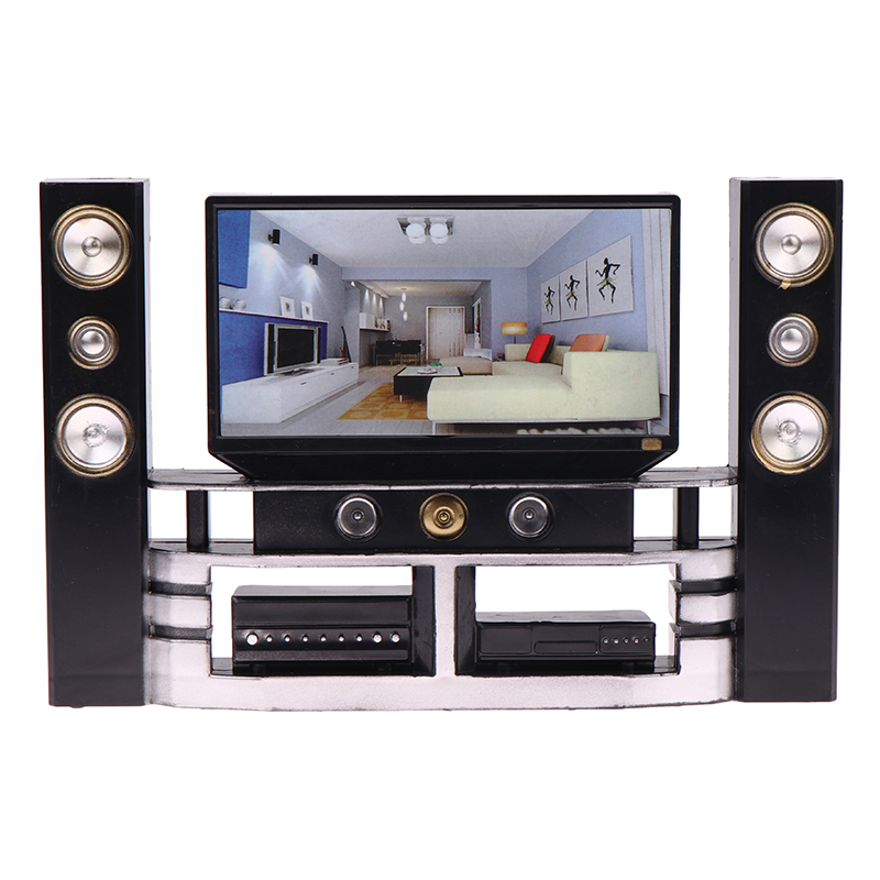 Audio House Music - ドールハウス オーディオ テレビ オーナメント 1/12 スケール、ドールハウス用ミニチュア