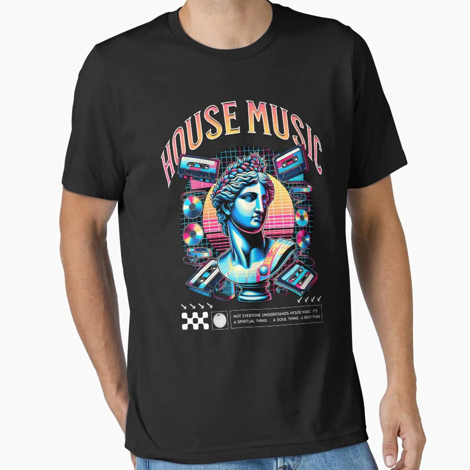 Audio House Music - HOUSE MUSIC スタチュー オーディオアイコン ホワイト エッセンシャル