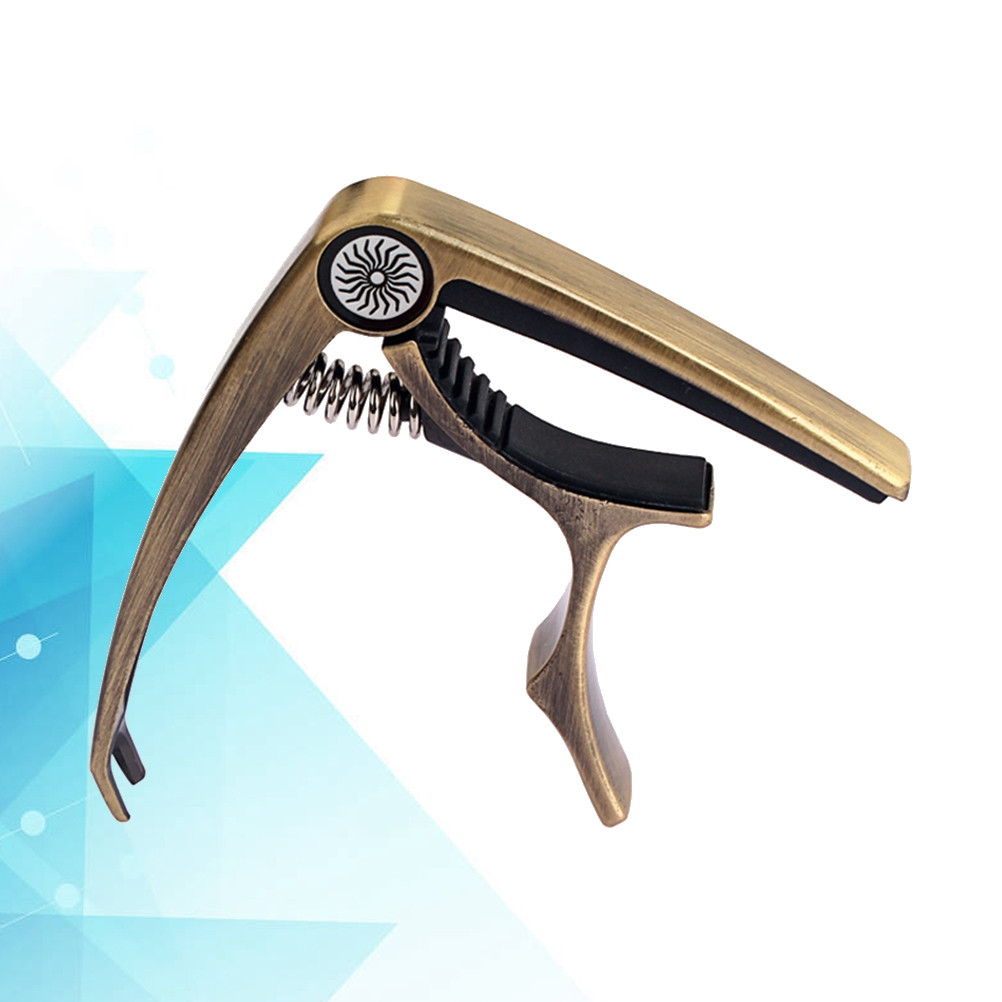 ギター用カポ、クリップ式チューナー、ガンブラック、アコーステ - Guitar Capo Clip のレビューと価格