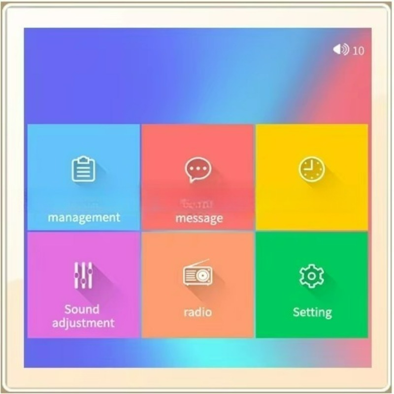 4インチの壁埋め込み型背景音楽コントローラー。難燃性プラスチ - Audio House Music のレビューと価格
