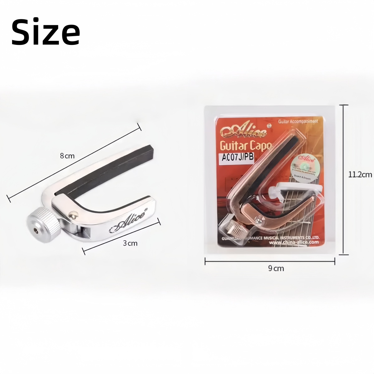 アリス ギターカポローラー メタルクイックチェンジチューン  - Guitar Capo Clip のレビューと価格