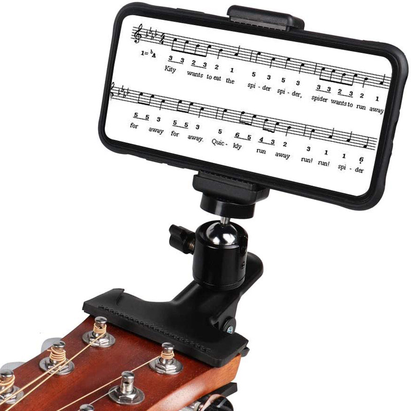 ギターカポギター電話ホルダースタンド調節可能なカポギターアク - Guitar Capo Clip のレビューと価格