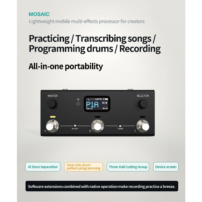 Livtra MOSAIC 3スイッチポータブルマルチエフェ - Audio & Music Xbox のレビューと価格