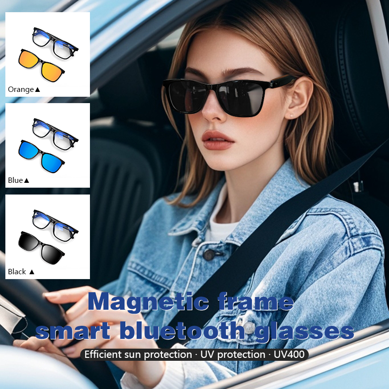 LIGE Bluetoothスマートサングラス、磁石で固定で - Mix Audio Music のレビューと価格
