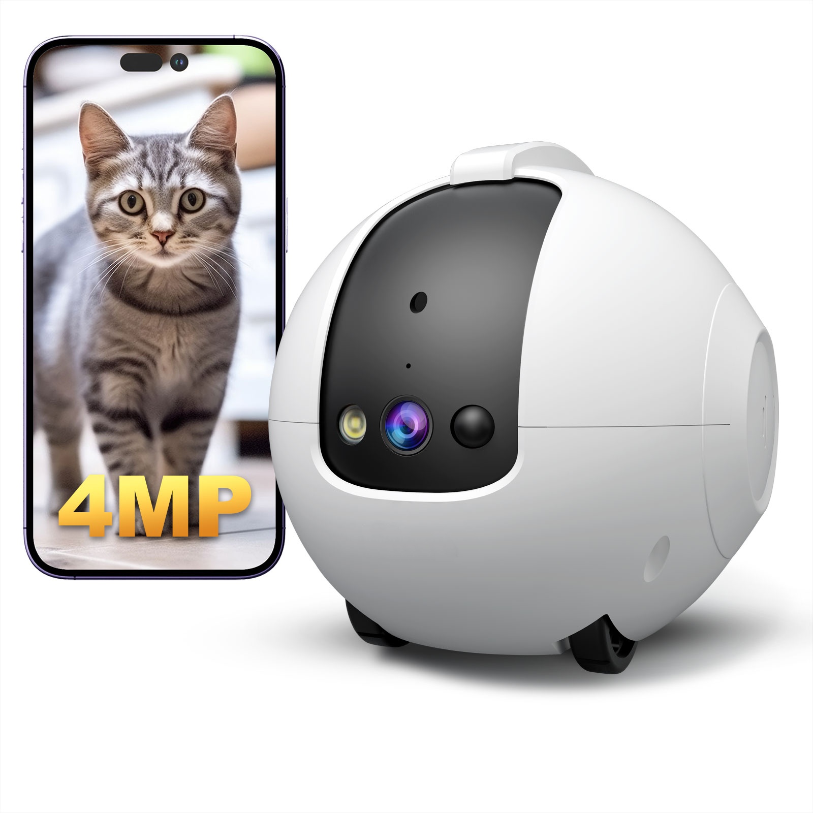 ペット用カメラロボット 4MP、双方向音声対応、2.4GHz - Audio & Music Xbox のレビューと価格