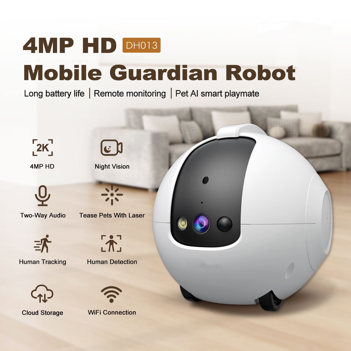 ペット用カメラロボット 4MP、双方向音声対応、2.4GHz - Audio & Music Xbox のレビューと価格