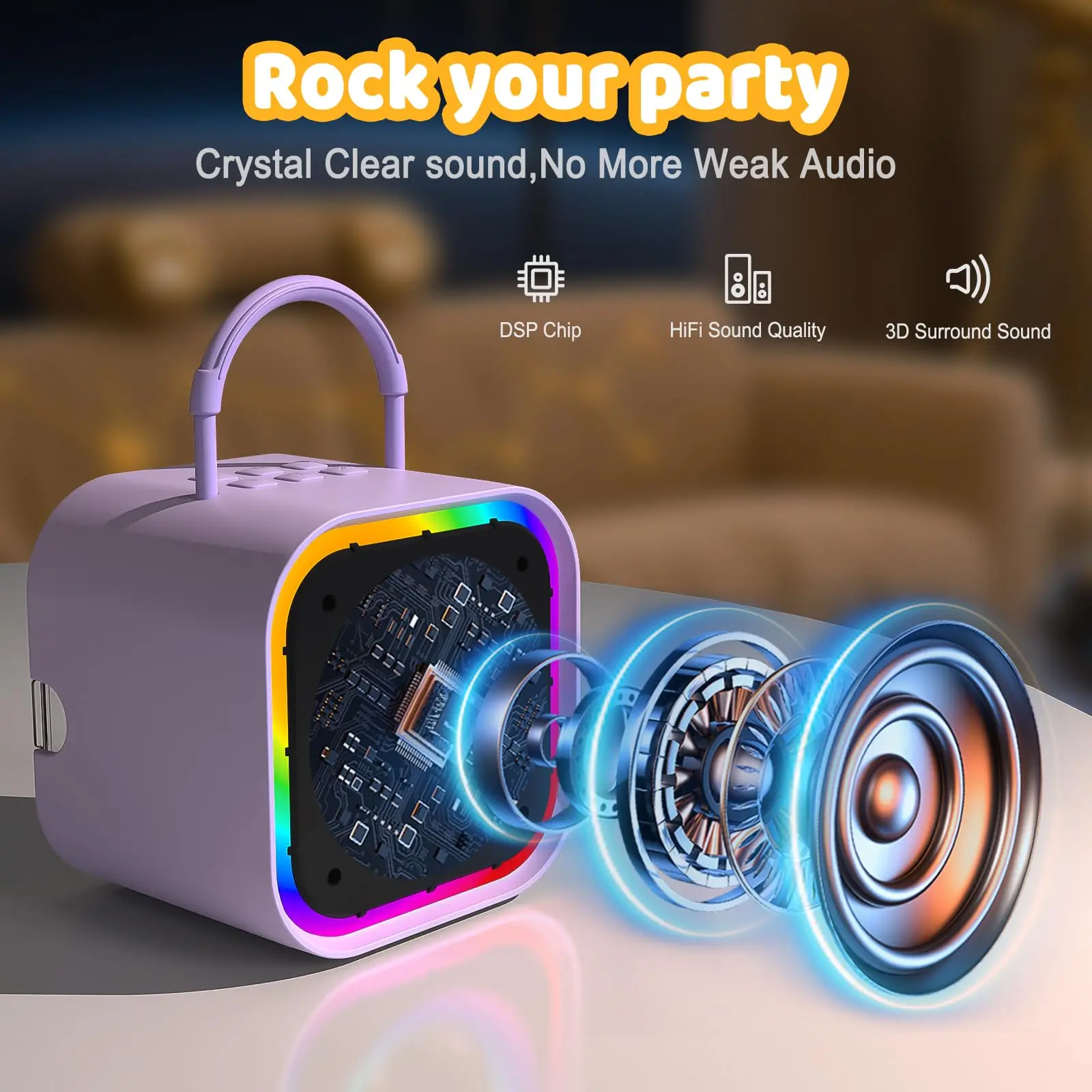 デュアルワイヤレスマイクカラオケ Bluetooth マイク - Audio House Music のレビューと価格